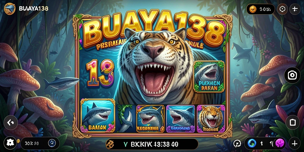 Tampilan gameplay menarik dari BUAYA138 dengan tema slot yang beragam.