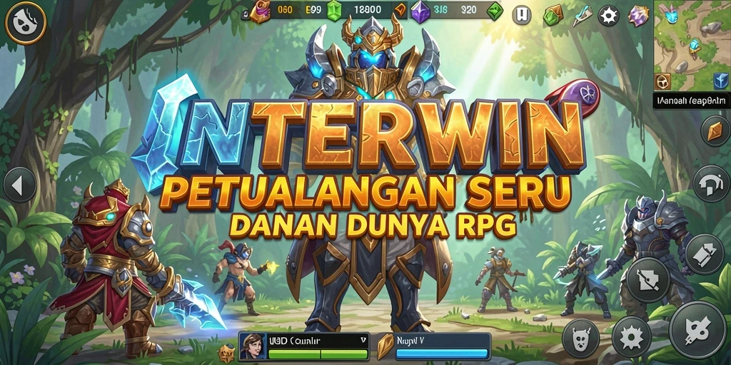 Screenshot INTERWIN menampilkan aksi seru dalam petualangan RPG.