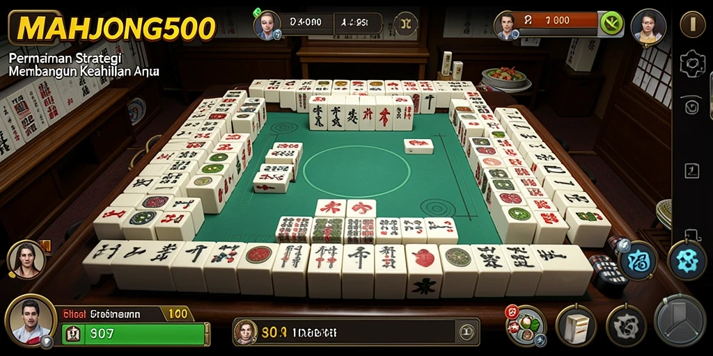Tampilan seru gameplay MAHJONG500 yang memacu strategi.