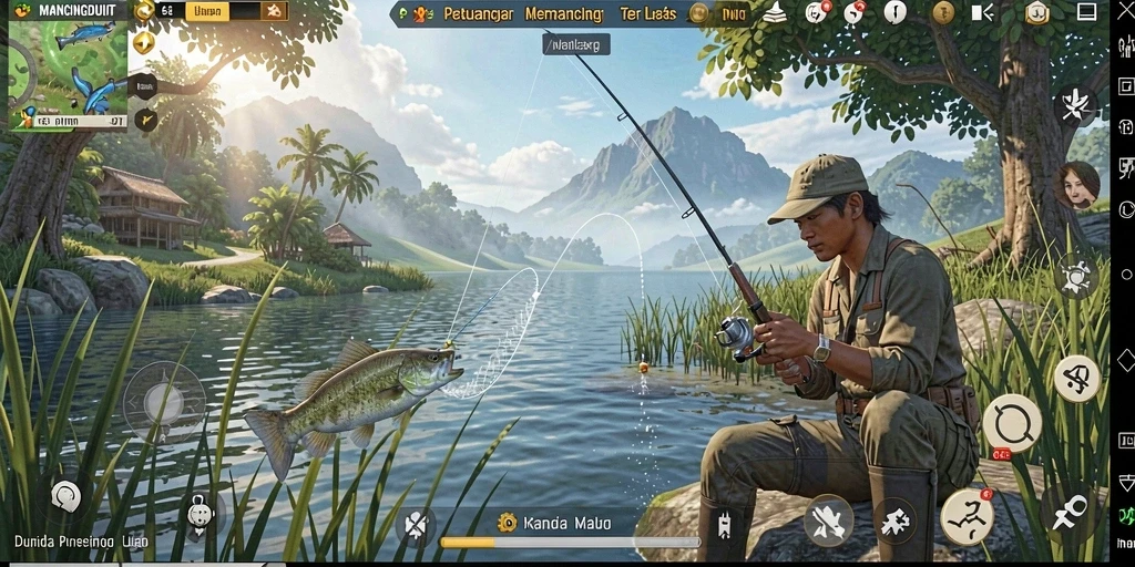 Tampilan gameplay Open World MANCINGDUIT yang menggoda.