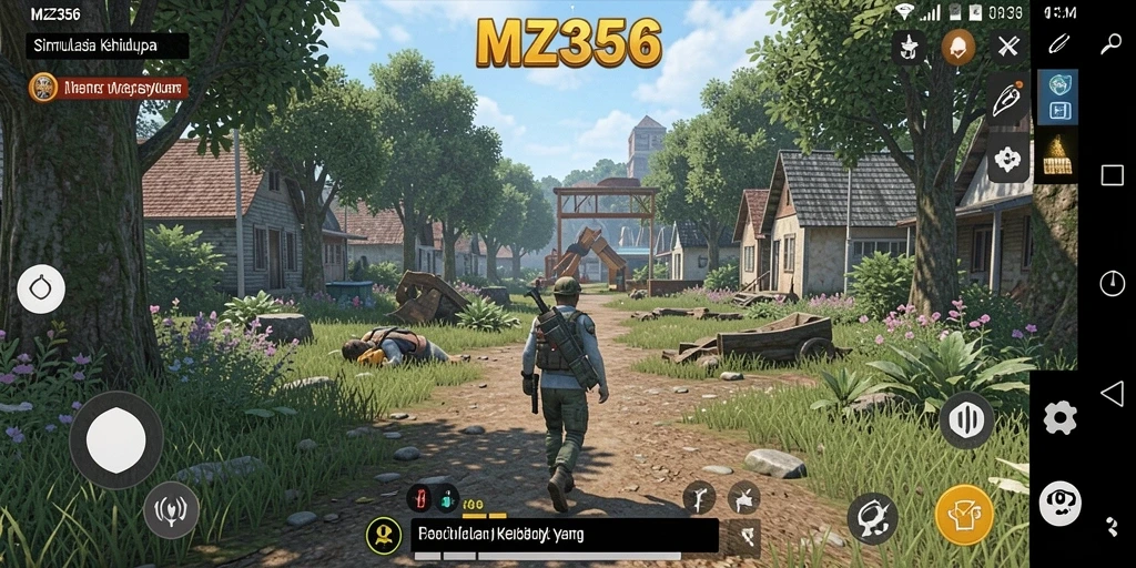 Tampilan gameplay <strong>MZ356</strong> yang menarik dengan ragam aktivitas karakter.
