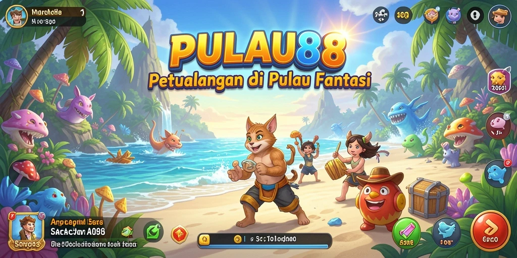 Gameplay seru PULAU88 di pulau petualangan menyenangkan.