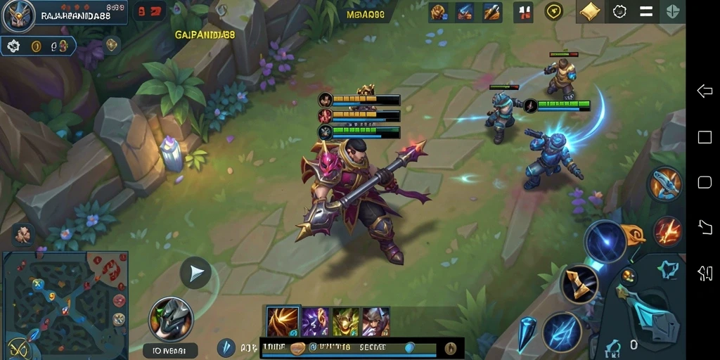 Tampilan menarik dari gameplay <strong>RAJAPANDA88</strong> yang penuh aksi MOBA.