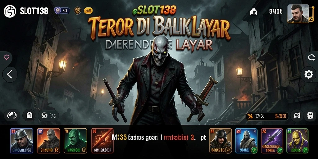 Gameplay SLOT138 dengan atmosfir mengerikan dan momen menegangkan.