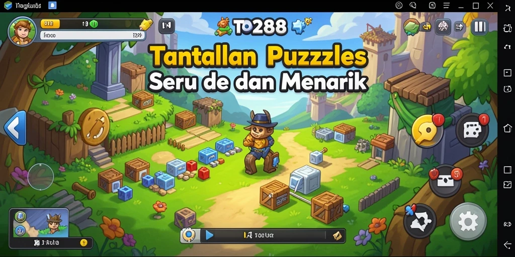 Tampilan gameplay TO288 yang menampilkan puzzle menantang dan seru.