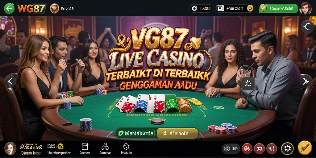 Tangkapan layar dari gameplay Live Casino yang menarik di WG87.
