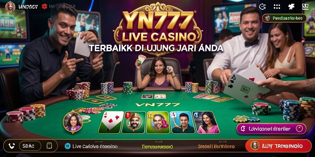 Tampilan gameplay mendebarkan di YN777 Live Casino.
